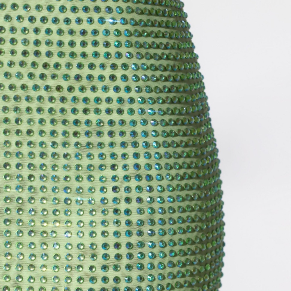 Oh Polly Sequin Strapless Mint Green Column Gown - Picture 10 of 12